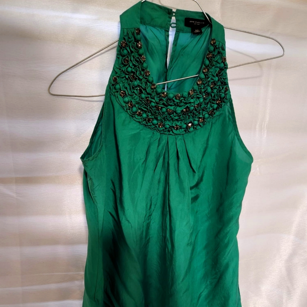 Ann Taylor Green blouse